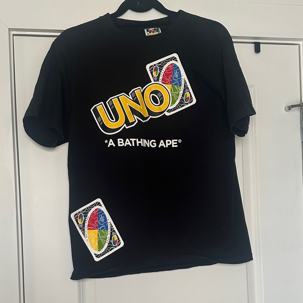 A Bathing Ape UNO Graphic Tee - Black